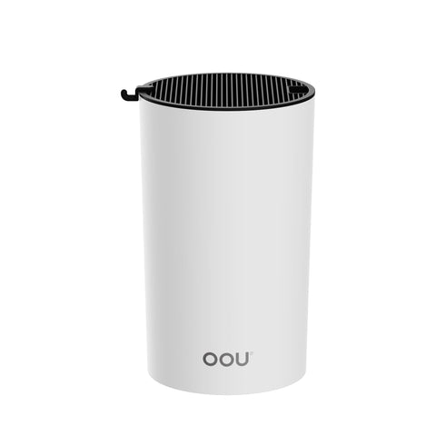 OOU universal knife block round with slot design protecting blades and saving counter space