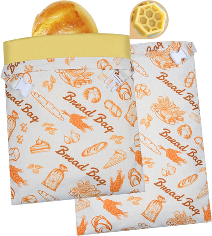 OOW bread bag with beeswax lining preserves crust while improving airflow