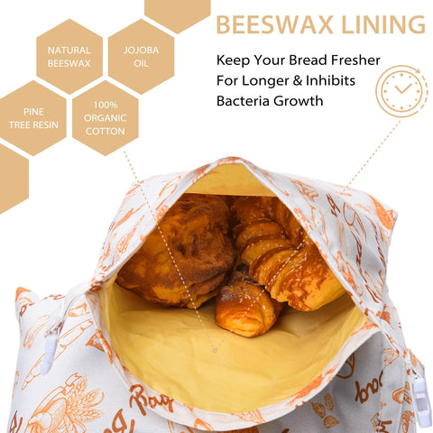 OOW two-pack bread bags offer extra-large 13x17 inch capacity