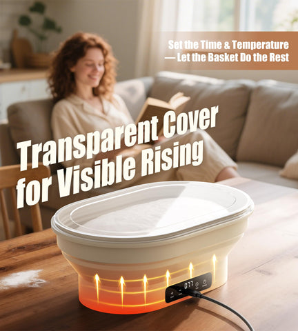 OPAUL clear lid shows fermentation without losing warmth
