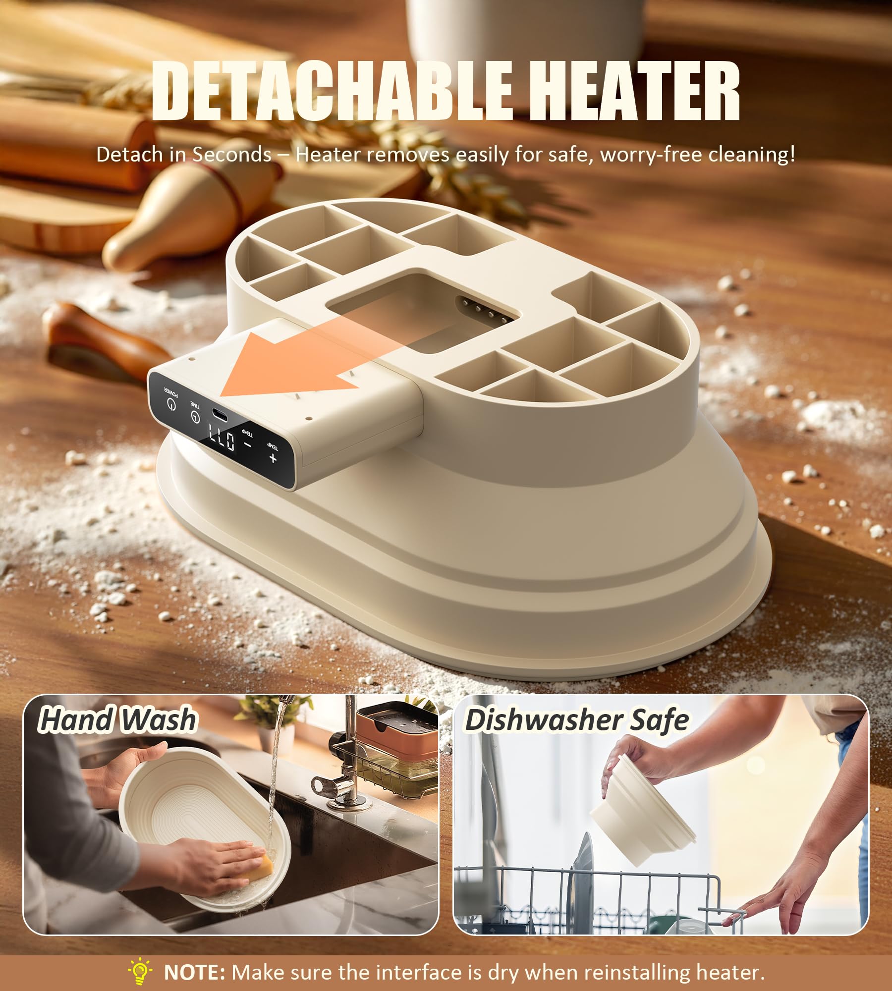 OPAUL sourdough starter kit with whisk and scraper for home bakers
