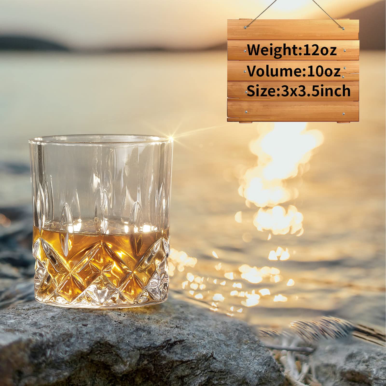 OPAYLY 10oz old fashioned glass showcases clarity for cocktails