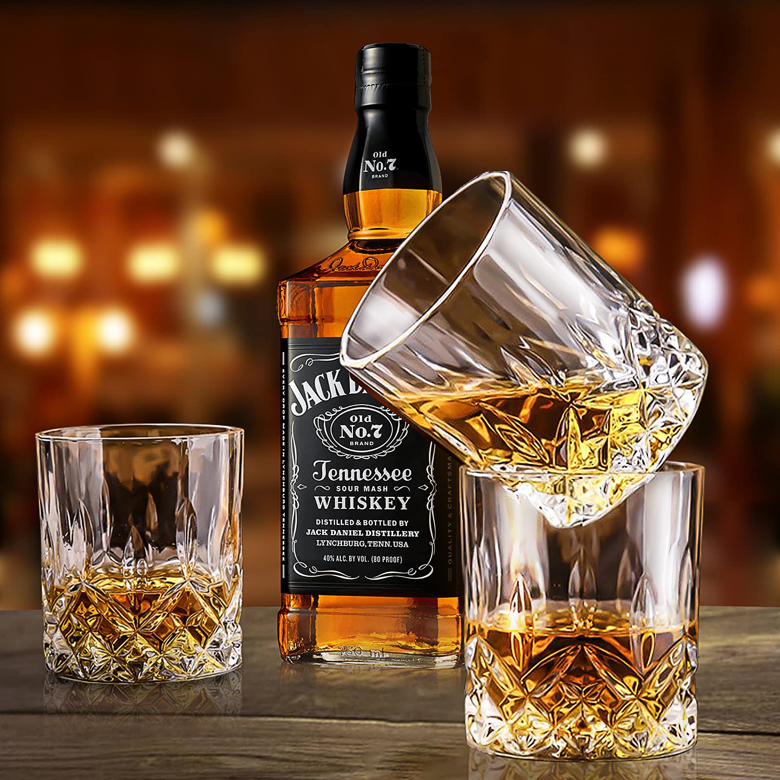 OPAYLY whiskey glass being washed; dishwasher safe and easy to clean.