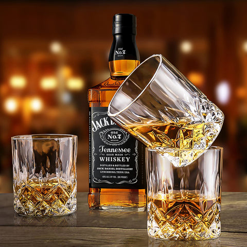 OPAYLY whiskey glass being washed; dishwasher safe and easy to clean.