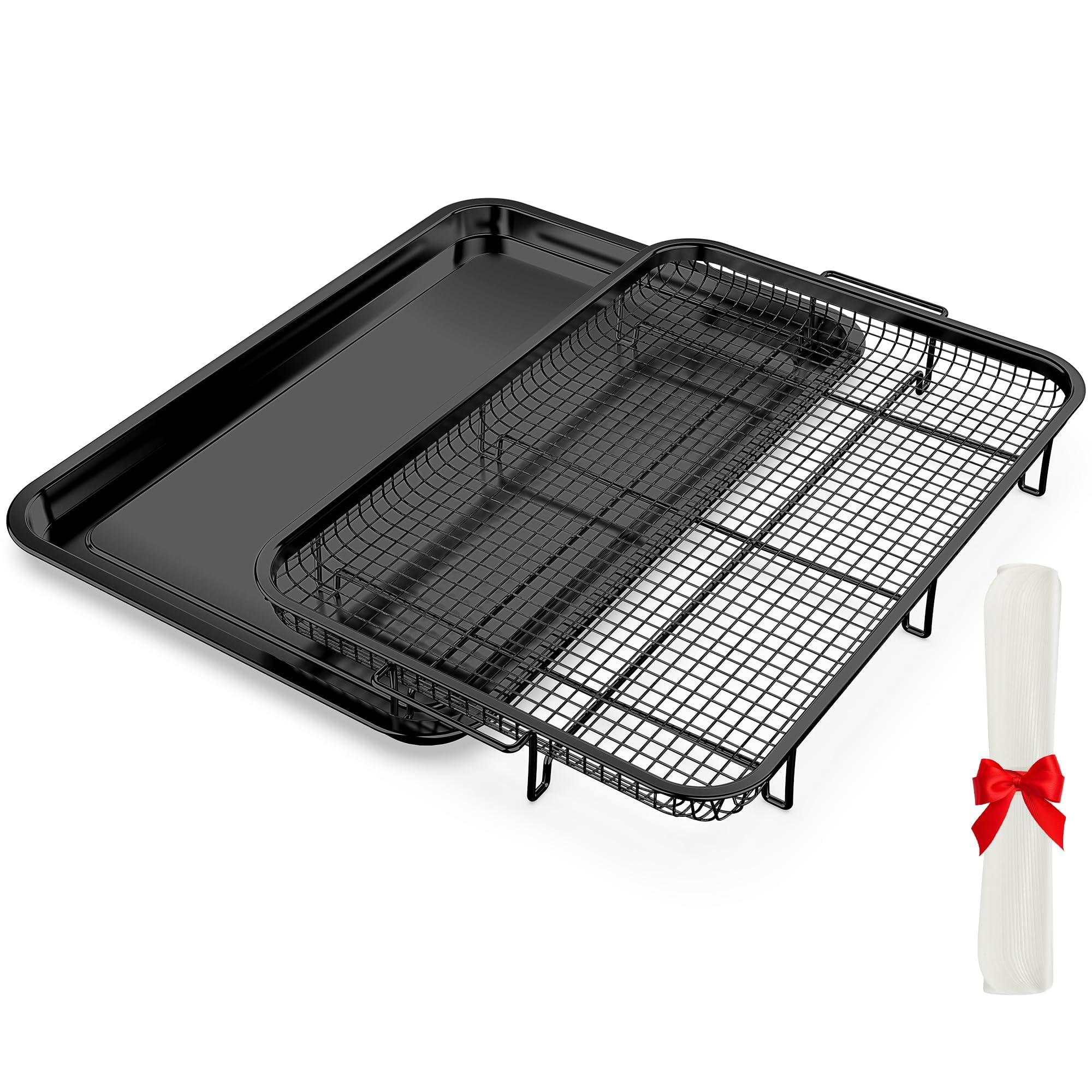 OpenIce air fryer basket for oven in large size enables family-style cooking.