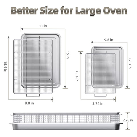 OPENICE oven air fryer tray catches drips for easy cleanup.