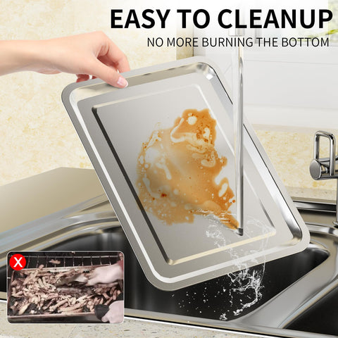 OPENICE versatile oven setup for baking, roasting, and air-fried dishes.