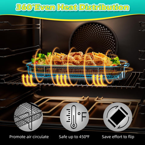 OPENICE parchment papers included for easier cleanup during air frying