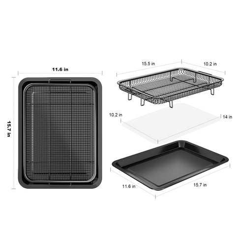 OPENICE tray and pan set for oven enables even baking and easy cleanup.