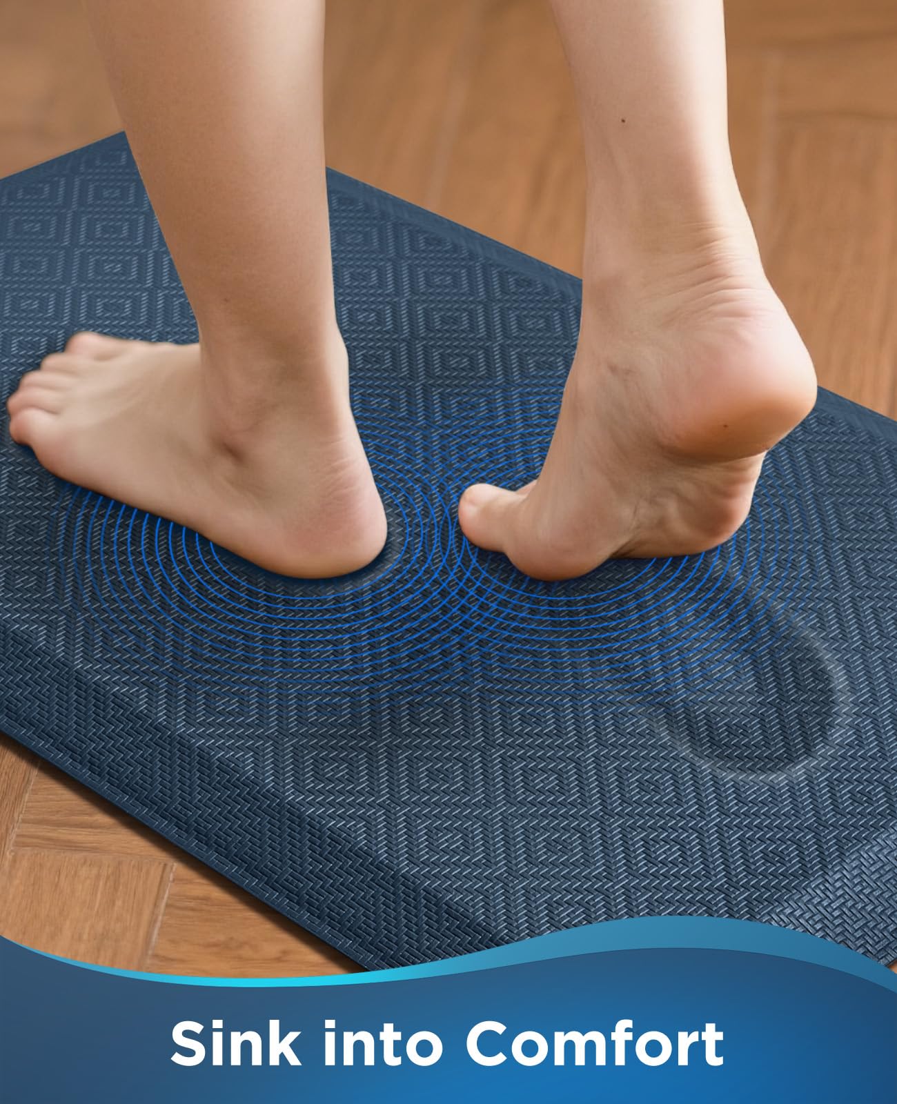 Ophanie anti-fatigue mat 20x48 reduces fatigue during long cooking sessions