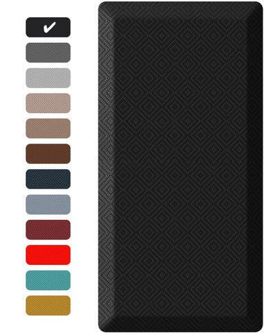 Ophanie Kitchen Mat shows 0.75-inch foam core, cushions feet during long standing tasks.