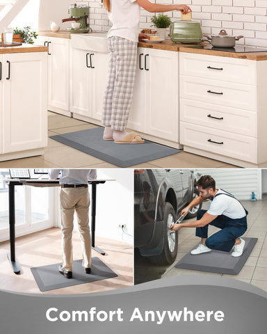 Ophanie kitchen mat durable top surface resists wear in busy spaces.