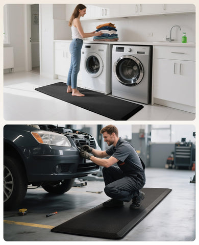 Ophanie kitchen mat arrives rolled for compact shipping and easy storage