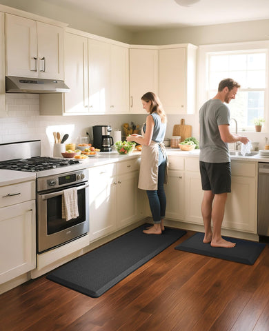 Ophanie mat ideal for kitchen, sink, or desk use with durable core
