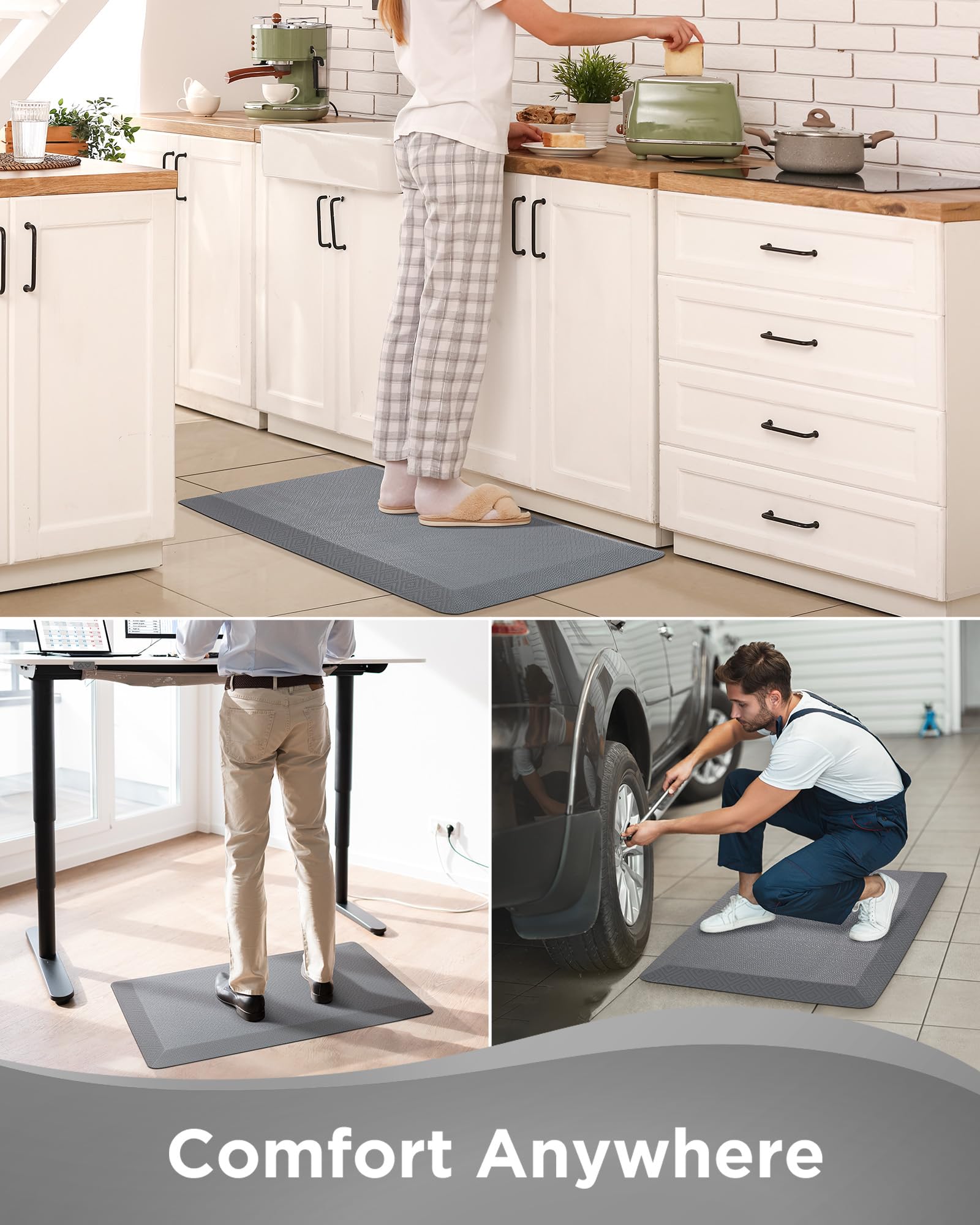 Ophanie flat-pack mat arrives ready to use.