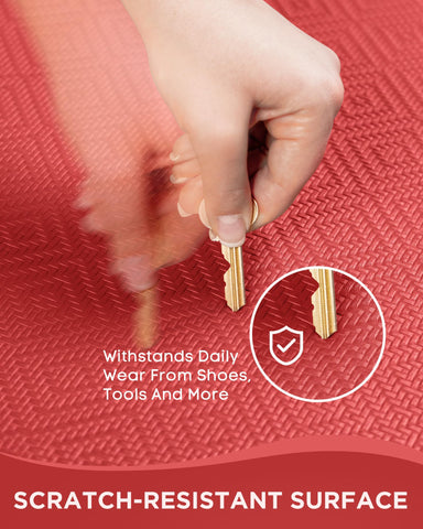 Ophanie non slip back kitchen mat stays secure on dry floors