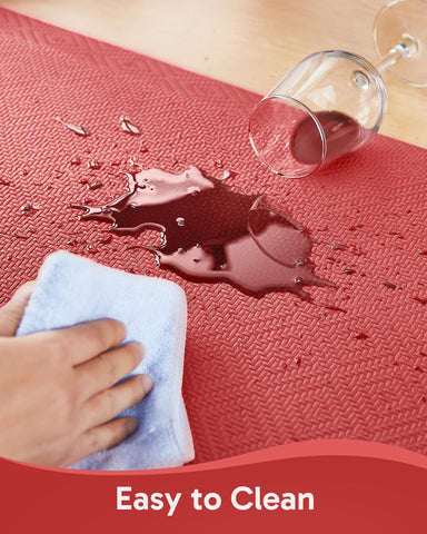 Ophanie waterproof kitchen mat protects floors from spills and moisture