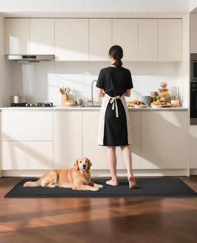 Ophanie waterproof top resists spills while maintaining comfortable underfoot feel