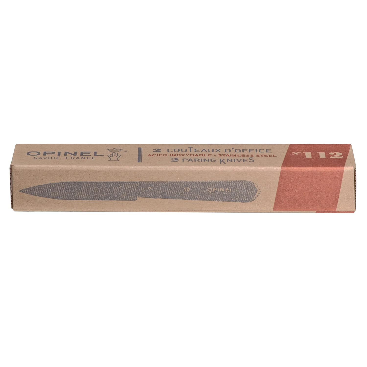 OPINEL No. 112 with 12C27 stainless steel blade for sharp, durable performance.