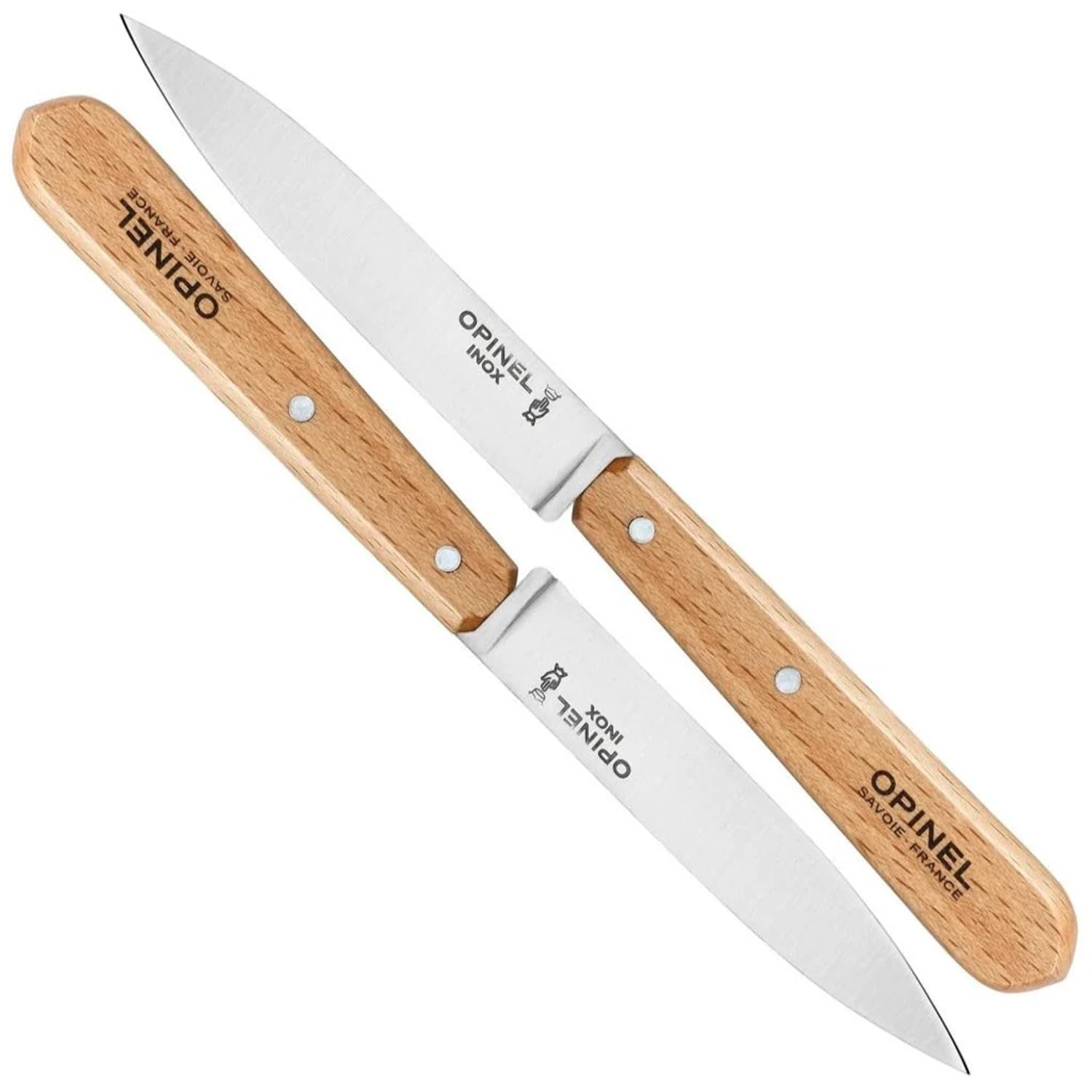 OPINEL No. 112 paring knives set for precise peeling and trimming tasks.