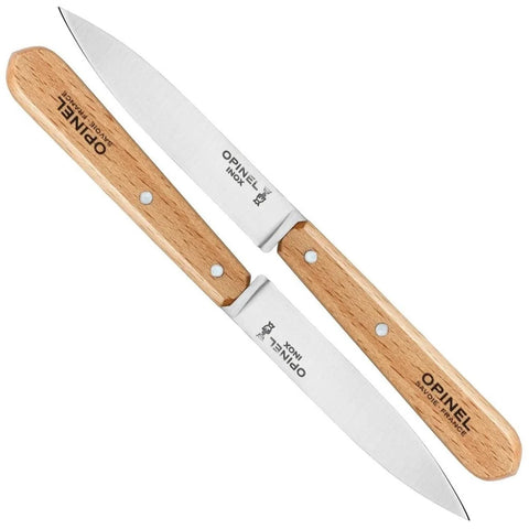 OPINEL No. 112 paring knives set for precise peeling and trimming tasks.