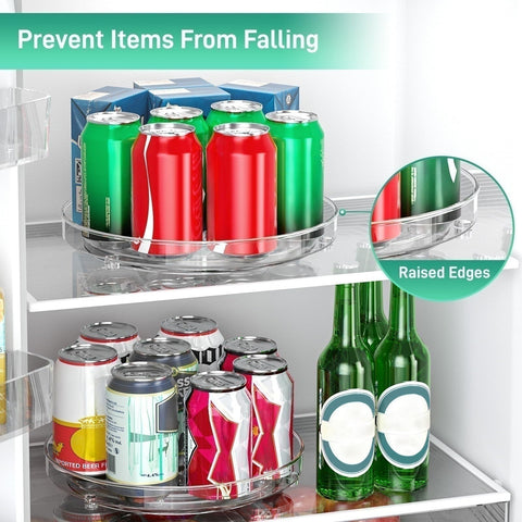 Optish fridge storage for beverages and snacks helps reduce clutter.