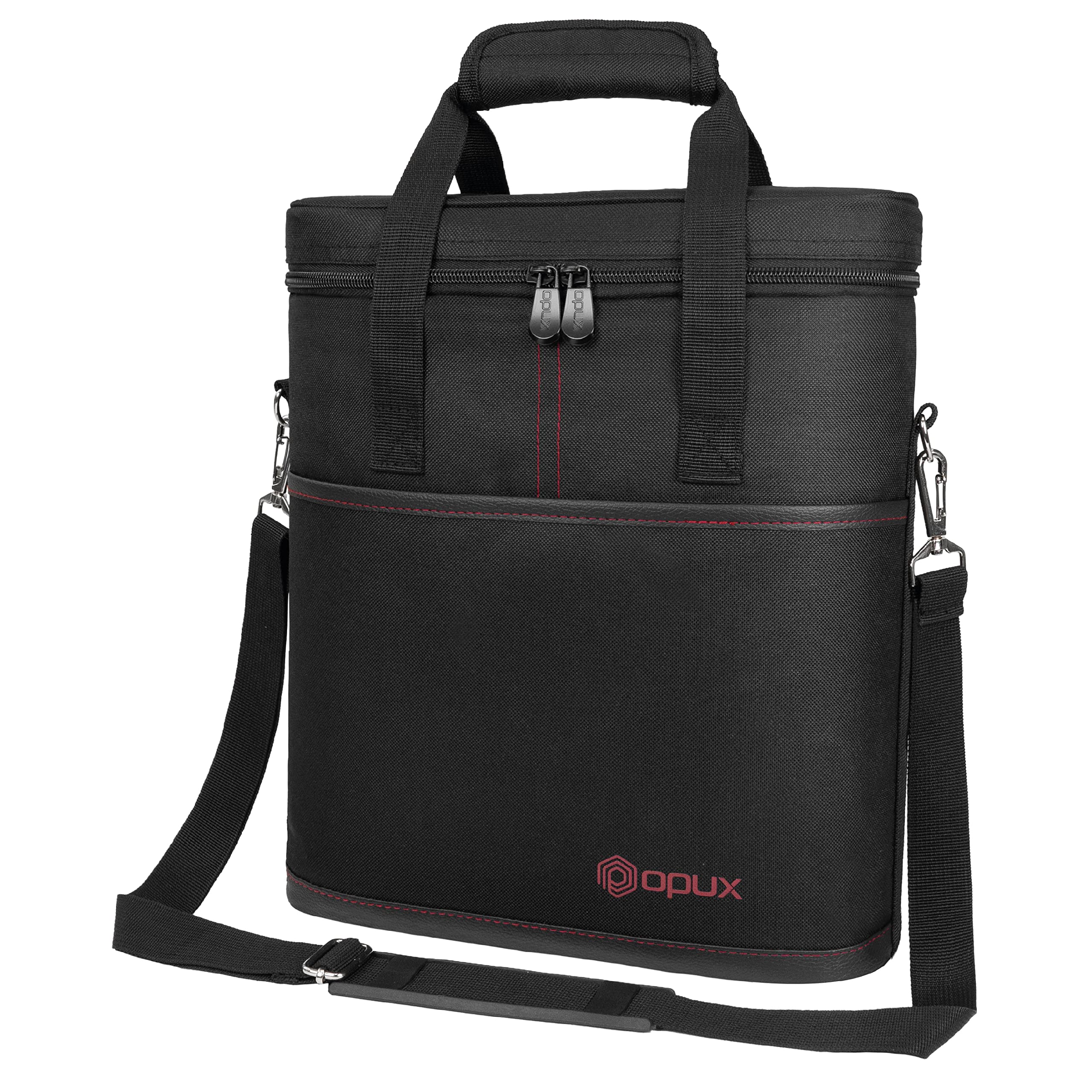 OPUX 3-bottle-wine-carrier-tote ideal for travel with triple capacity.