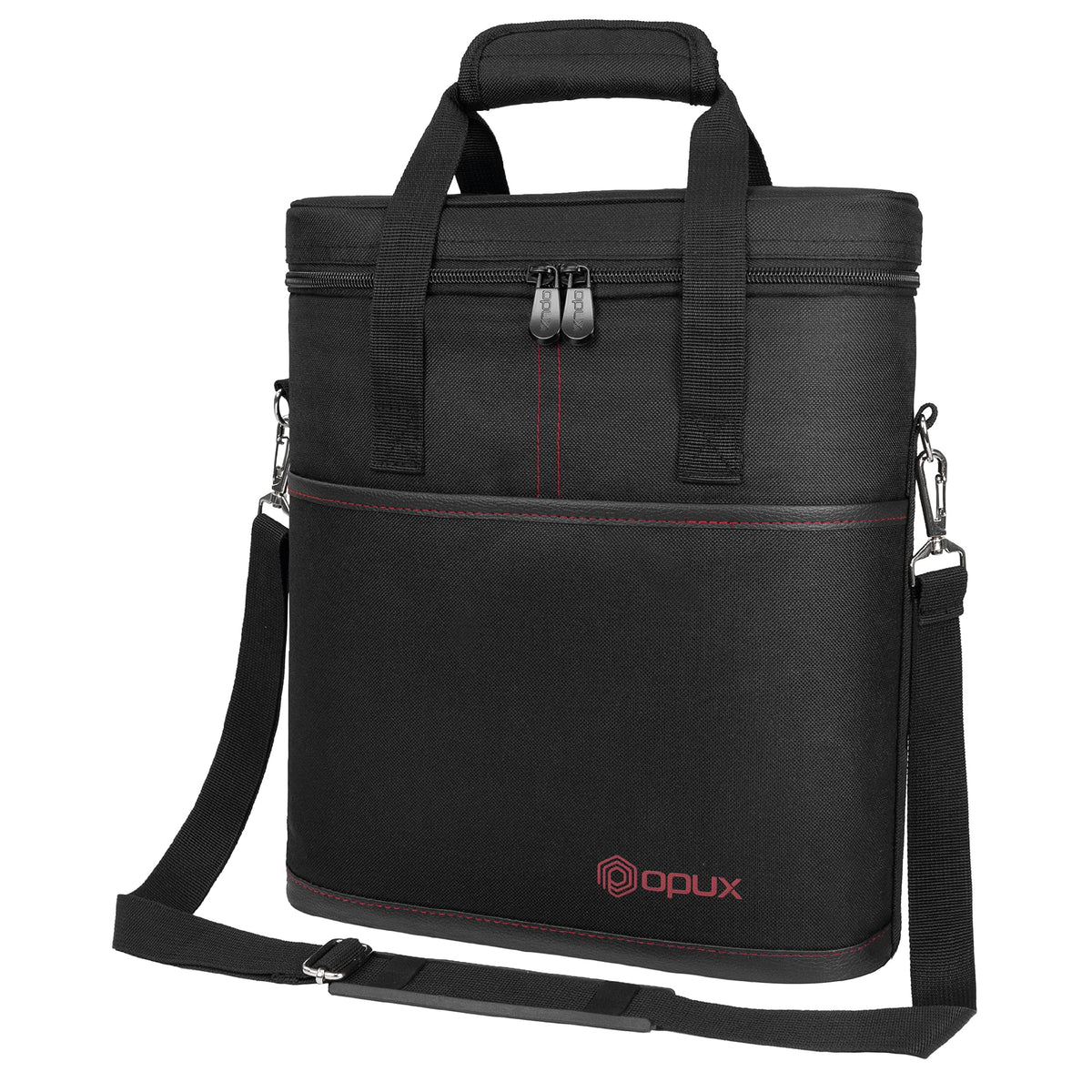OPUX 3-bottle-wine-carrier-tote ideal for travel with triple capacity.