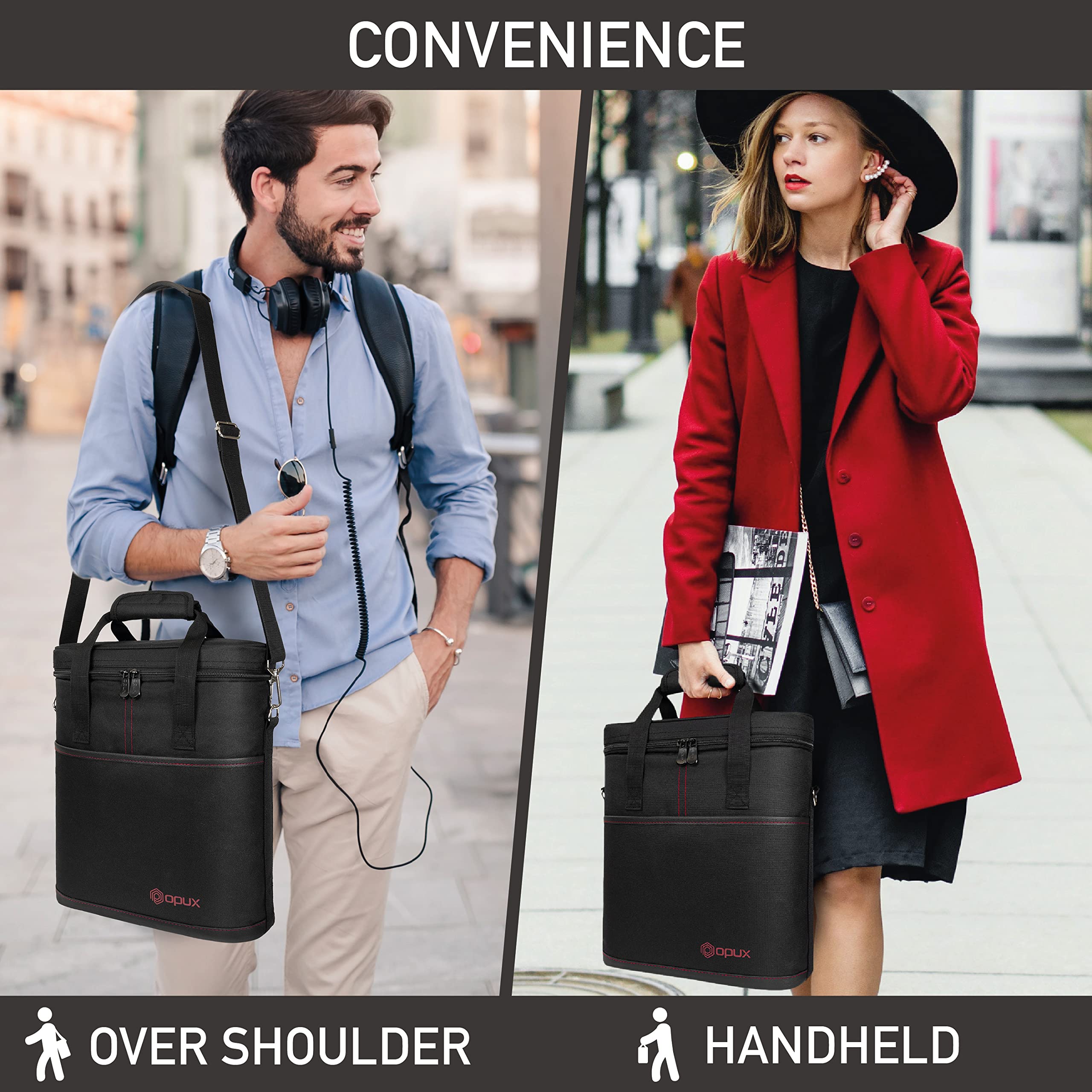 OPUX 600d-polyester-wine-bag built to last through frequent use.