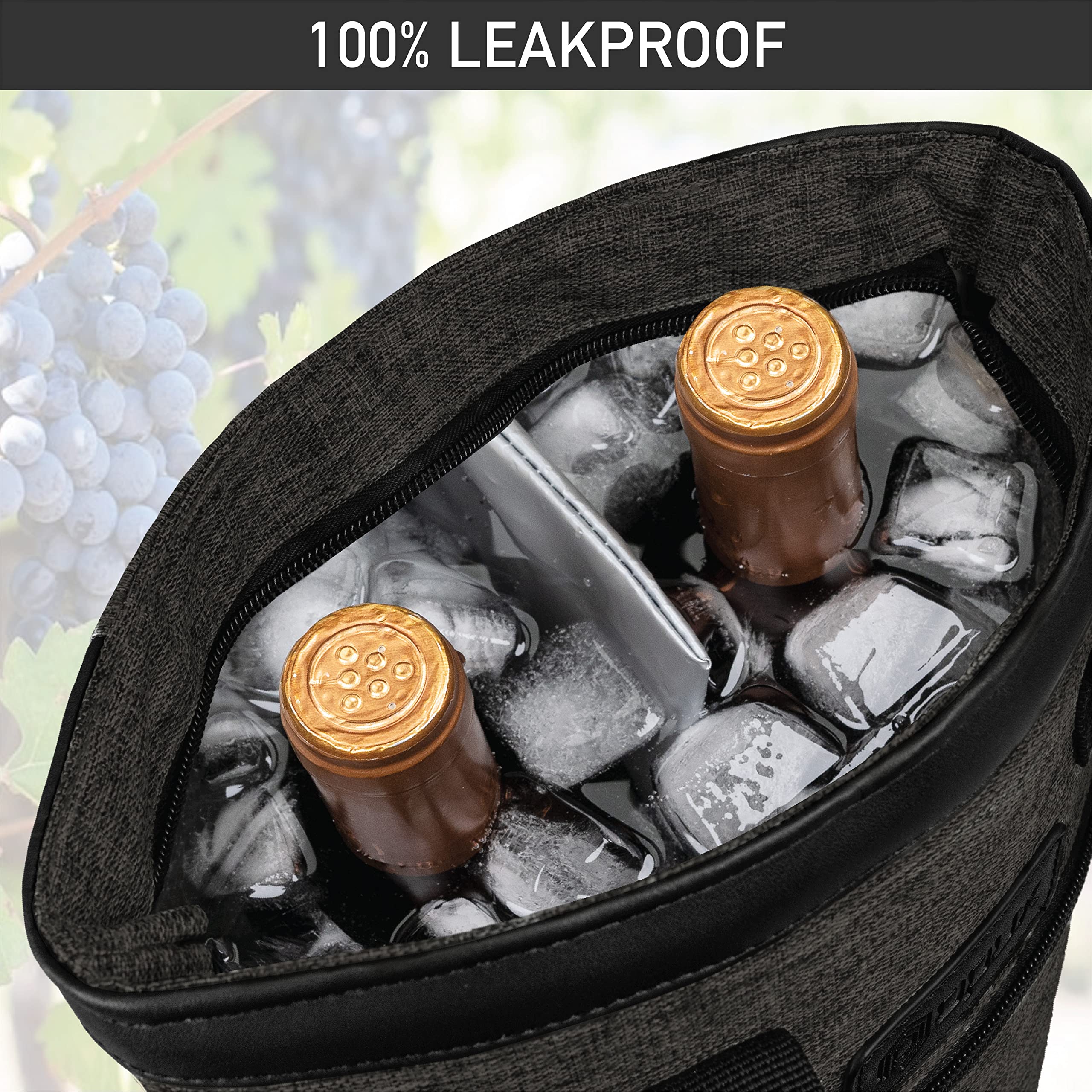 OPUX BYOB compatible travel wine tote for picnics and outings.