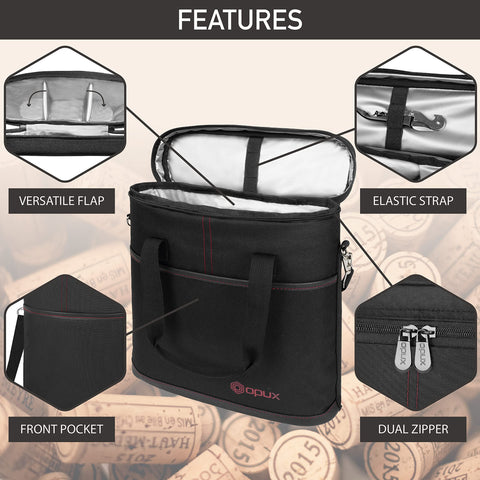 OPUX byob-wine-tote-for-dining supports easy packing for restaurants and tastings.