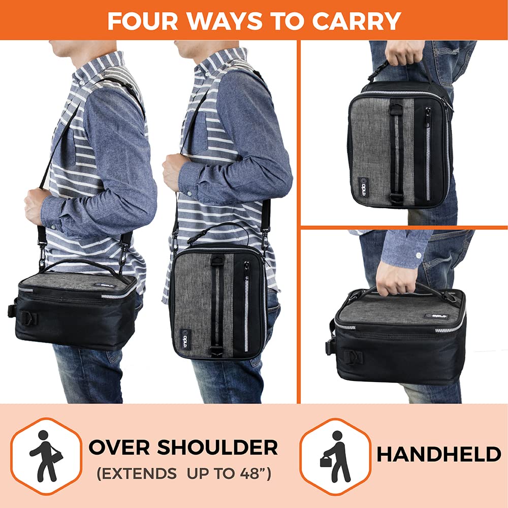 OPUX clip-on buckle lunch bag offers hands-free portability for on-the-go meals.