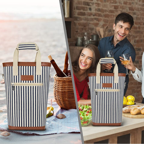 OPUX double-handle tote with Velcro closure for secure carrying.