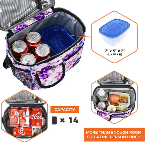OPUX lunch bag 600D polyester texture highlights durability