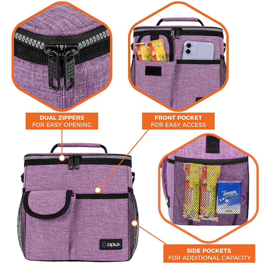 OPUX lunch bag 600D Oxford fabric highlights durability for daily use