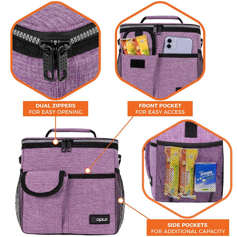 OPUX lunch bag 600D Oxford fabric highlights durability for daily use