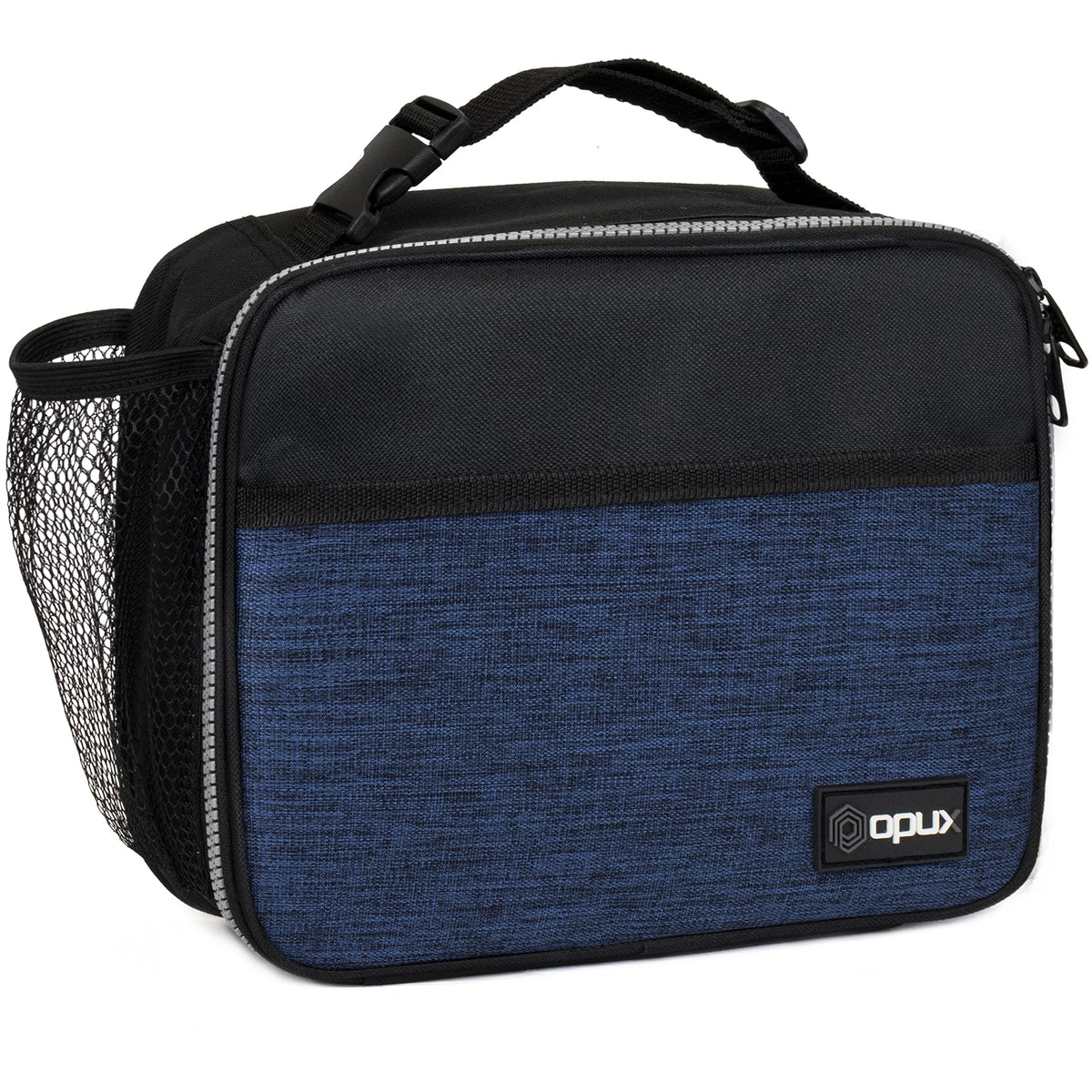 opux insulated lunch bag with front pocket for snacks and school use