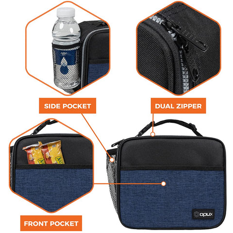 opux insulated liner preserves temperature for hot or cold meals