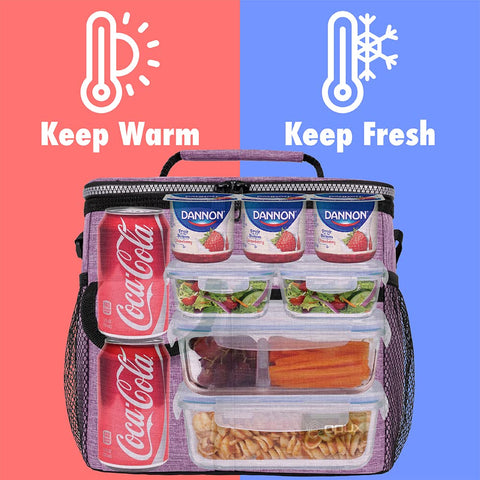 OPUX lunch bag with adjustable shoulder strap for comfortable carrying