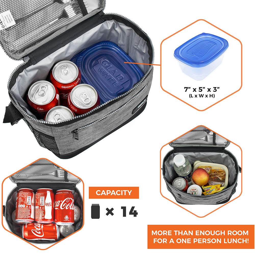 opux insulated lunch box large capacity fits big meals and meal prep