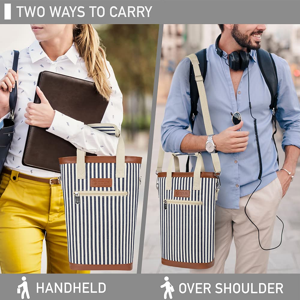 OPUX leakproof wine cooler liner prevents spills during transport.