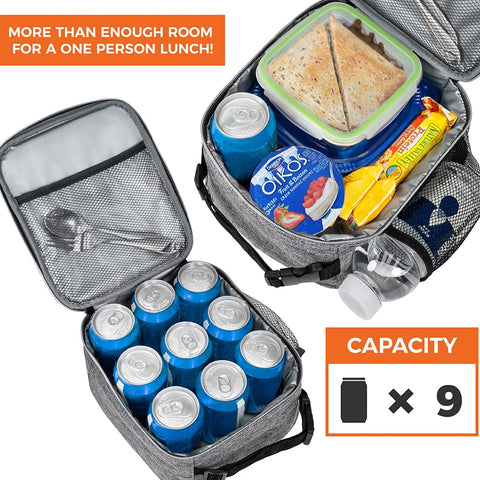 Opux light-grey lunch bag offers a compact, portable everyday option