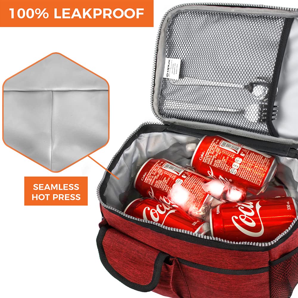 OPUX durable 600D polyester lunch bag ready for daily use