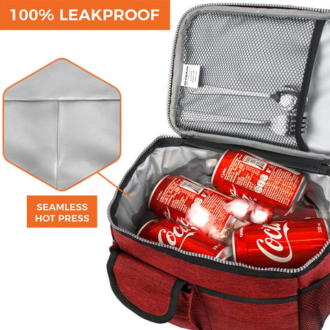 OPUX durable 600D polyester lunch bag ready for daily use