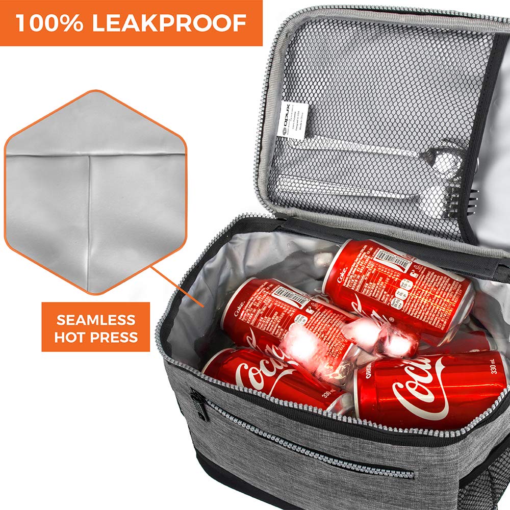 opux lunch bag front pocket stores utensils and essentials neatly