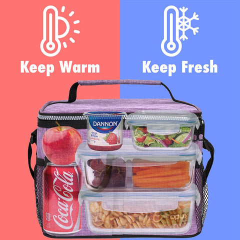 OPUX lunch bag leakproof liner closeup showing spill protection during transit