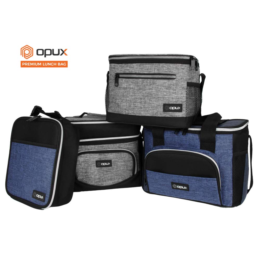 opux lunch bag reinforced zipper enhances daily durability