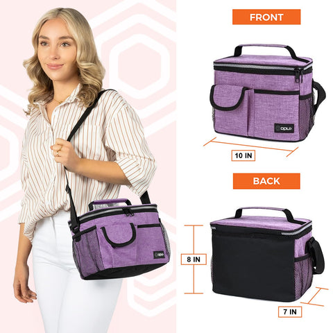 OPUX portable cooler bag with adjustable shoulder strap for comfortable commuting