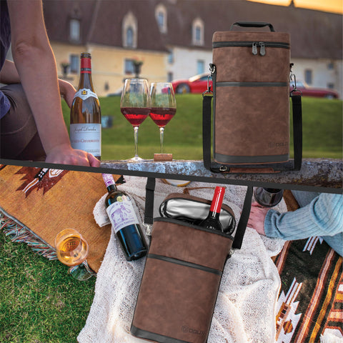 OPUX wine bag for travel, BYOB dinners, and picnics.