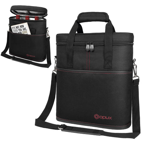 OPUX-wine-tote-transport-air-travel ensures safe bottle transport on flights.